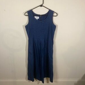 Vintage Talbots Denim Midi Dress Size 2P